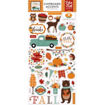 Echo Park Happy Fall Sticker - Chipboard Accents